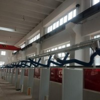 管道式集中处理车间焊烟粉尘，多工位集尘系统