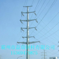 曲靖市益瑞钢杆厂家25米终端钢管杆 终端钢杆 打桩施工