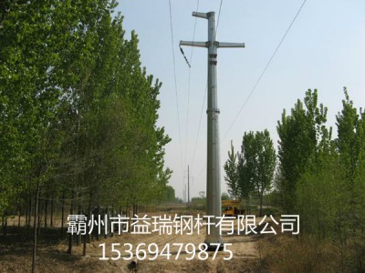 昭通市电力输电35kv转角钢杆 终端钢管杆 益瑞图2