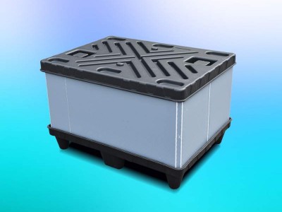 弗迈姆800*600mm塑料围板箱应用图3