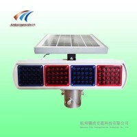河南分体式太阳能爆闪灯 铝壳太阳能警示灯 交通设施现货供应